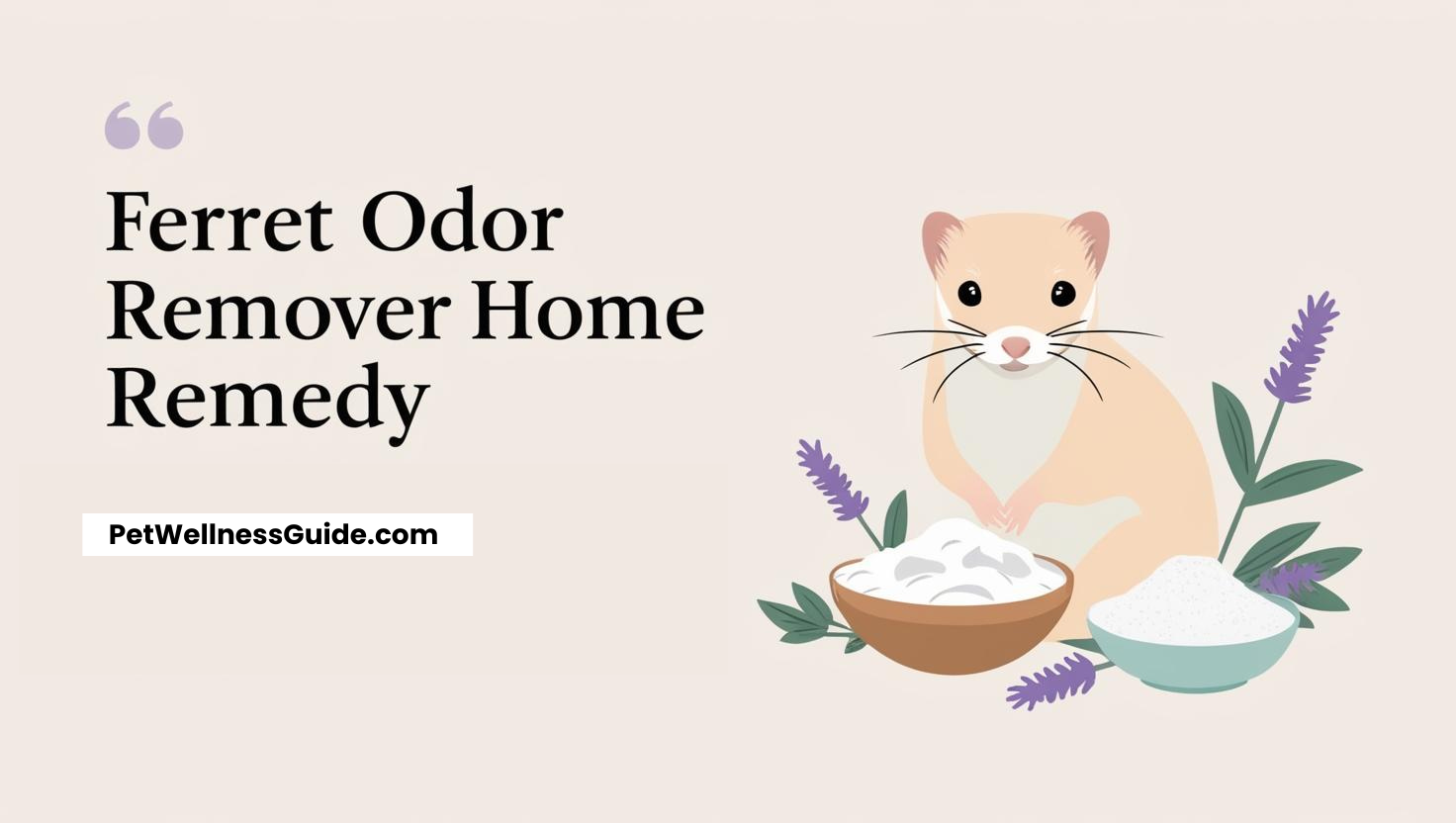 Ferret Odor Remover Home Remedies